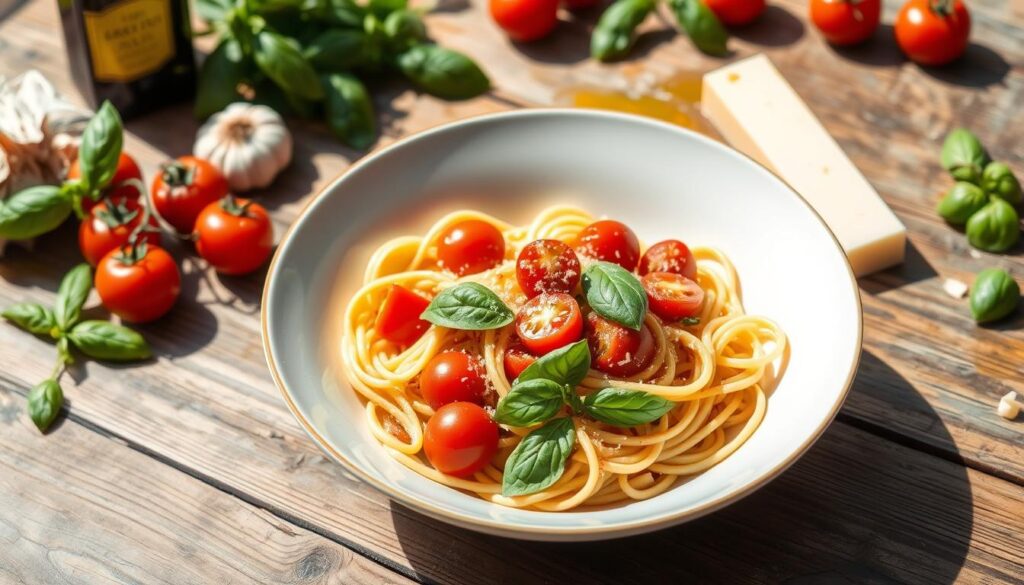 Delicious Homemade Tomato Basil Pasta